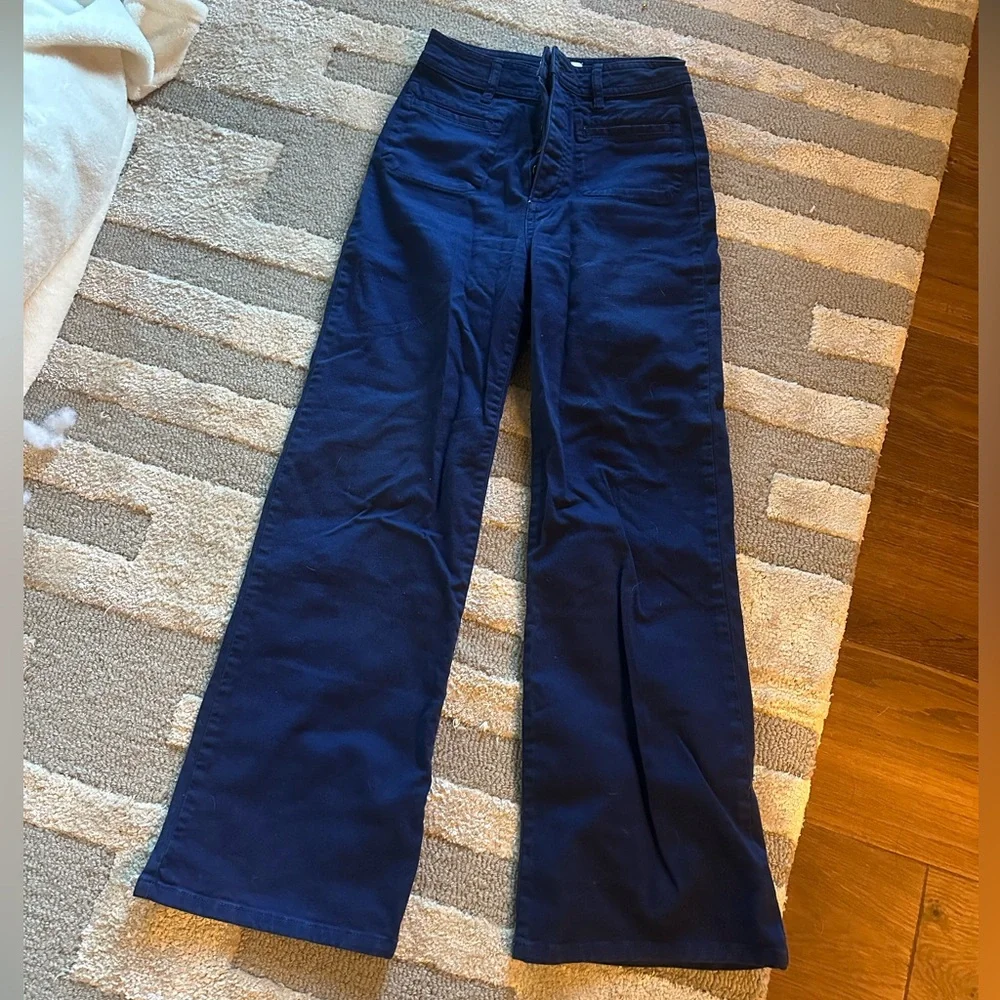 Rouje Navy Swan Pants - Picture 2 of 5